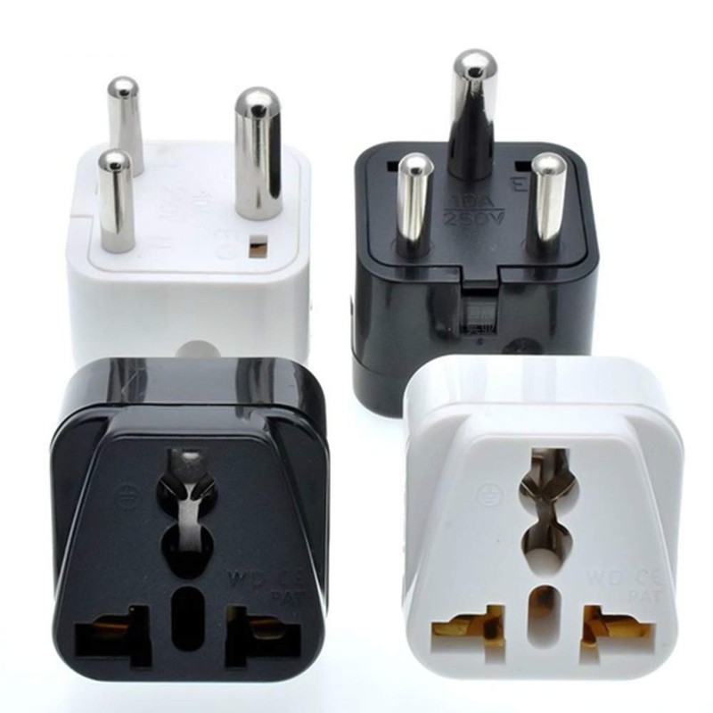 GTRH South African/Indian Type M Plug Adapter, Safe Grounded, Small