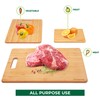 Bamboo Cutting Boards for Kitchen [Set of 3] Wood Cutting