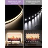 MIWISE COB LED Strip Light 4000K Natural White 6.56ft/2m,5V USB