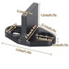 heyous 4PCS Black POM Sliding Door Stopper with Screws Barn