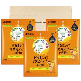 浅田飴 ビタミンCマヌカハニーのど飴 60g ×3袋セット PSJBOX のど飴