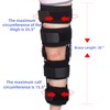 Hinged Knee Brace ROM Post Op Knee Immobilizer Adjustable Knee