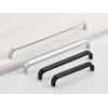 ANSIEDIO 2pcs Silver Aluminum Alloy Cabinet Cupboard Closet Wardrobe Door