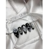 Black Star Nail Tip - Short Nose Pin / 블랙