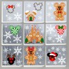 57pcs Christmas Window Clings Gingerbread Christmas Decorations Ginger Bread Man