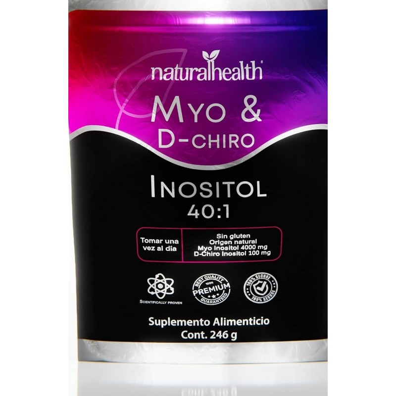 Natural Health. Myo D-Chiro Inositol Ratio 401. Polvo 246 g.