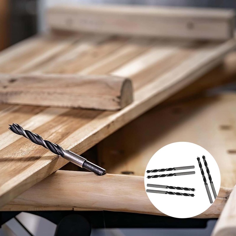 6 Pcs Brad Point Drill Bits, Brad Point Drill Bits