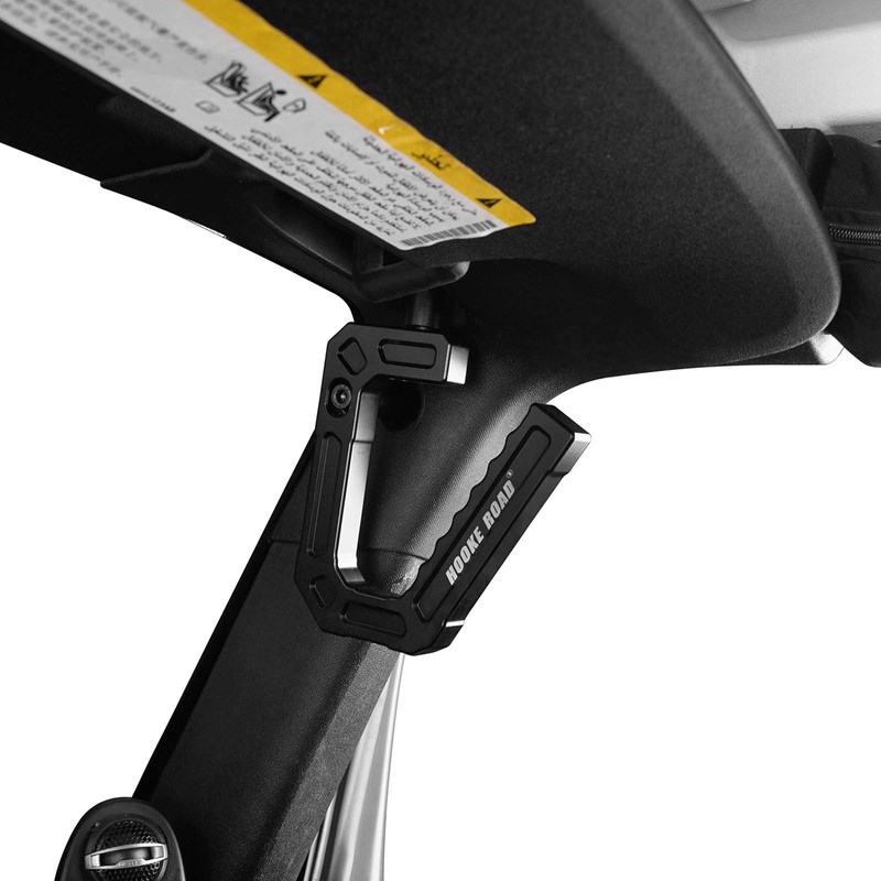Hooke Road Aluminum Grab Handles Black Front Grips Compatible with