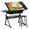 HomGarden Height Adjustable Drafting Desk Drawing Table Art Craft Work