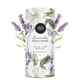 Lavender Talc-Free Dusting Powder with Arrowroot, Oats, Zinc & Magnesium - Soothing Body Powder for Women, Chafing & Deodorizing