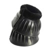 Rhinegold Fleece Trim Over-Reach Boot-Large-Black/Black