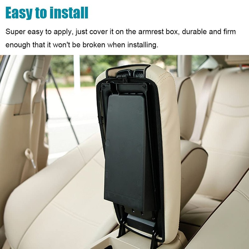 LEXLEY - Funda protectora de piel para reposabrazos central, impermeable,