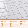 CRE8TIVE 16 Sheets Herringbone Peel and Stick Backsplash Tiles 12"x12"