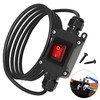 RVBOATPAT 20A 125V AC DPST Waterproof IP66 Inline Power Switch