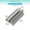 Shuisen Sliding Shower Door Bottom Guide for Glass Sliding Doors,