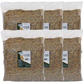 Bulk Dried Black Soldier Fly Larvae (30lb) - High-Calcium Insect Treat - Chickens, Wild Birds, Hedgehogs, Bluebirds, Reptiles, Sugar Gliders, Opossums, Skunks, Lizards, Bearded Dragon, Fish