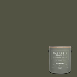 Magnolia Home by Joanna Gaines Classic Interior Wall, Ceiling, Trim Paint and Primer, Satin Finish, 1 Gallon - STEP STOOL GREEN