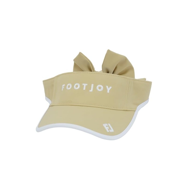 FootJoy Women's Cap WO Ear Car Ribbon Visor, beige