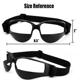 Cosmos Basketball Dribble Training Goggles, No Look Dribbling Goggles Basketball Training Specs for Player Dribbling Training Sports Training Aid, No Glass, Black Color