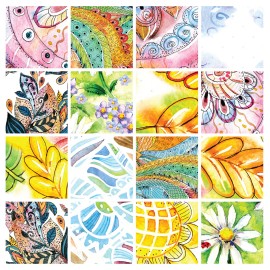 RoyalWallSkins Decorative Tile Decals Pula - Set of 16 - Tile Decals Art for Walls Kitchen