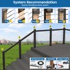 Muzata 60 Pack 1/8" 5/32" 3/16" Black Cable Railing Protector