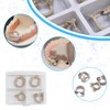 4-Piece Dental Rubber Dam Clamps Set, Hard Resin Material, Includes
