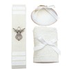 Generic Kit de Bautizo Blanco con ángel, vela cuadrada para