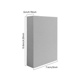 4 Pcs Stamping Foam Grey Moldable Foam Stamps Plastic Dry Foam Stamp Pad Cut and Dry Foam Stamping Foam Block for for Sculpture, Modeling, DIY Arts and Handicrafts Projects