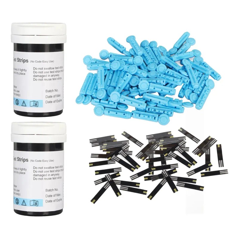 Tiras Reactivas De Glucosa Blood Lancets, 50 Unidades, 50 Un