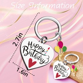 Ibiwe 16st Happy Birthday Gifts Keychain For Boys Girls Women Men Daughter Son 16th 18th Birthday Gifts For Girls Happy Bady Friendship Gift Present