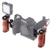 Foto4easy Universal Camera Wooden Side Handle,Adjustable Up and Down Side