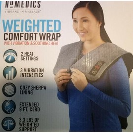 Homedics Weighted Comfort Wrap W/Vibration & Shooting Heat #1 Brand Massage New