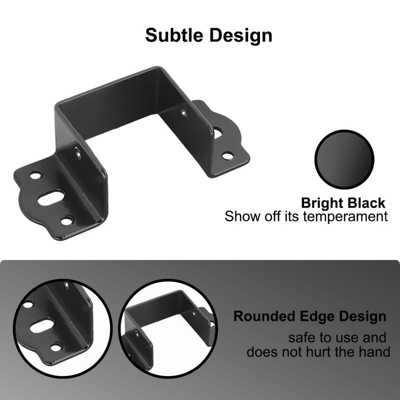 SEIWEI 4 Pcs Heavy Duty Bed Rail Fittings Thickening Cold