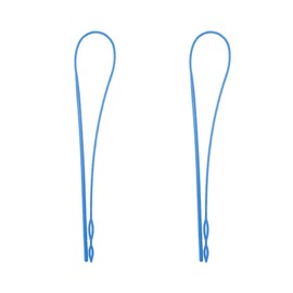 2 Pcs Plastic Flexible Drawstring Threader,58.2cm/23in Hoodie String Threader Drawstring Replacement Quick & Easy Drawstring Threader Tool for Sweatpants,Jackets,Swim Trunks,Shorts(Blue)