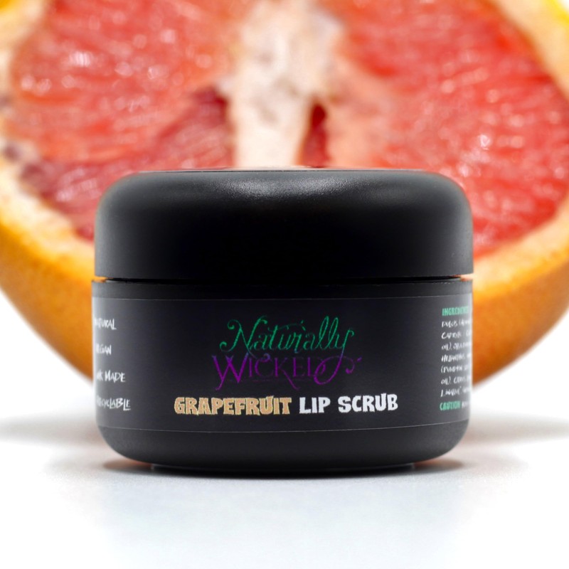 Naturally Wicked Grapefruit Lip Scrub | Natural & Vegan Sugar