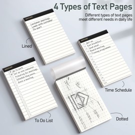 WEMATE 10 Pieces Notepad Holder Set Pocket Notebook - Included Mini Pocket Notepad Holder Set with 8 Memo Book Refills and Metal Pen for Meetings, Daily Records, and Notes 3 x 5 Inch (Brown)