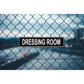 Dressing Room Sign - Vintage Rustic Wall Decor - 16x4 Inch Metal Sign for Bedroom, Bathroom & Closet