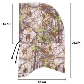 Watayo Hunting Face Mask for Cold Weather- Winter Camouflage Balaclava Face Mask- Windproof Balaclava Ski Warmer Face Cover for Men Hunting Camping