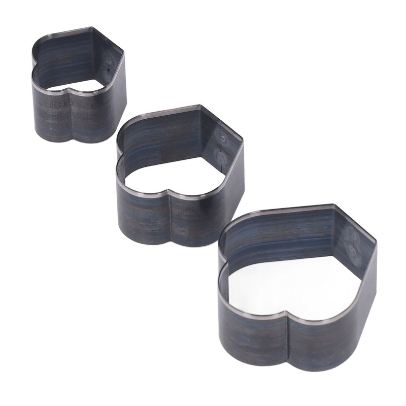 3Pcs Crown Shape Leather Punching Die Set Cutting Knife Kit