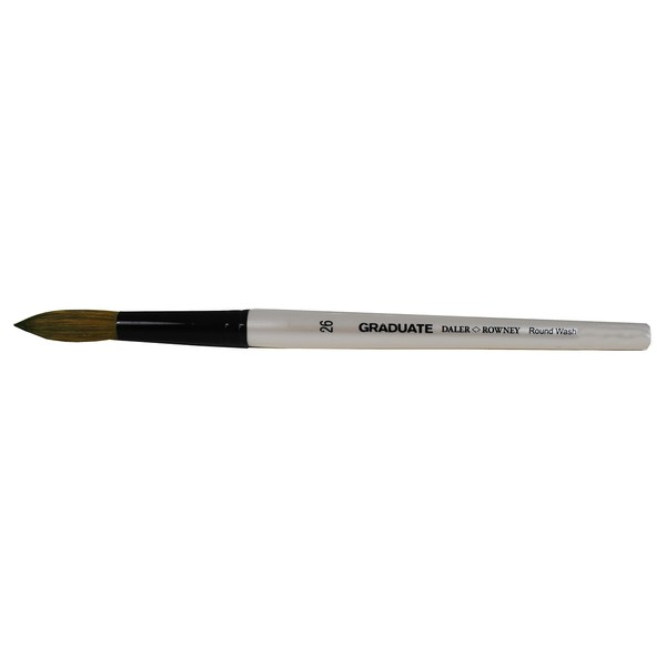 Daler-Rowney Graduate Watercolour Brush, Pony & Synthetic Blend, Short Handle,