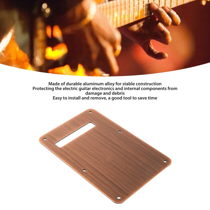 Electric Guitar Rear Backplate Spring Cover Aluminum Alloy Smooth Appearance