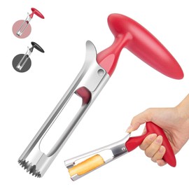 Geerow Apple Corer Apple Corer Stainless Steel Apple Corer Fruit Corer Fruit Corer Fruit Corer Fruit Corer with Sharp Serrated Blade Great for Kitchen Utensils & Gadgets (1 Pack, Red)