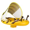 Baby Float with Roof Foot Float, Cute Bee, UV Protection,