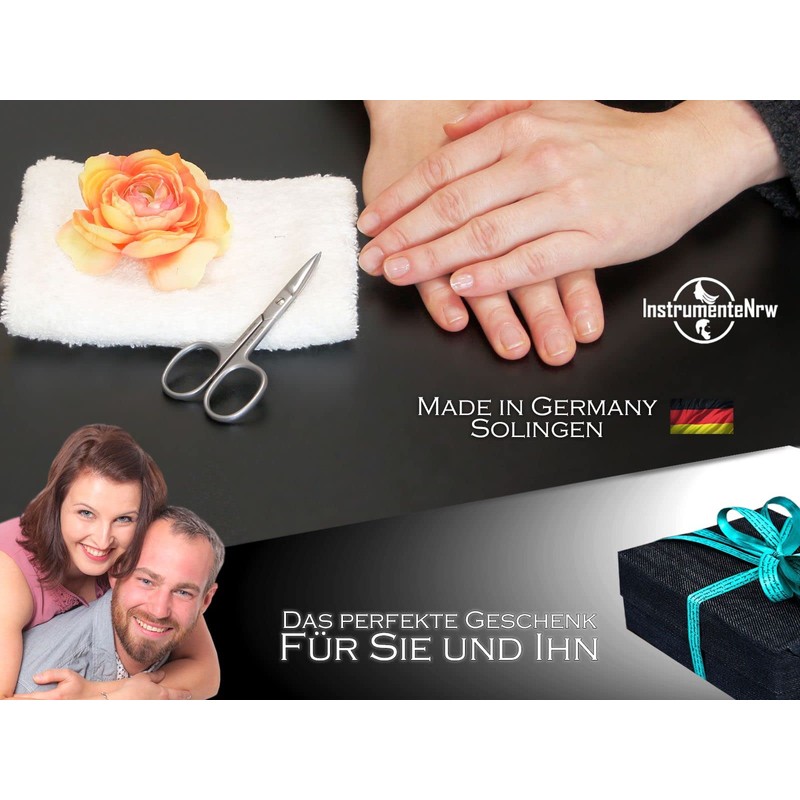 Premium Nail Scissors from Solingen with One-Sided Micro Teeth Toenail