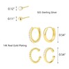 Gold Earring Sets for Multiple Piercing | 14K Gold Plated