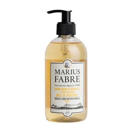 Marius Fabre Marseille Liquid Soap, Palm Oil-Free, 100% Vegetable Oils, 400 ml - Heather Honey