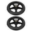 2pcs Replacement Wheel Professional Black Safe PU Front Wheel Accessory