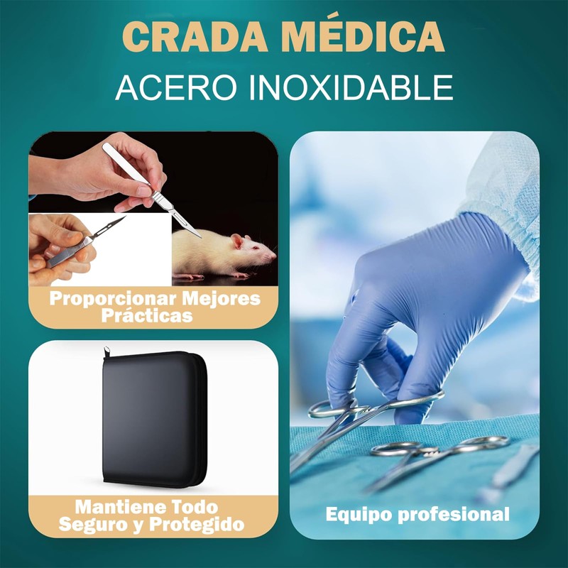 Kit de Práctica de Sutura 22Pcs, Herramientas de práctica de
