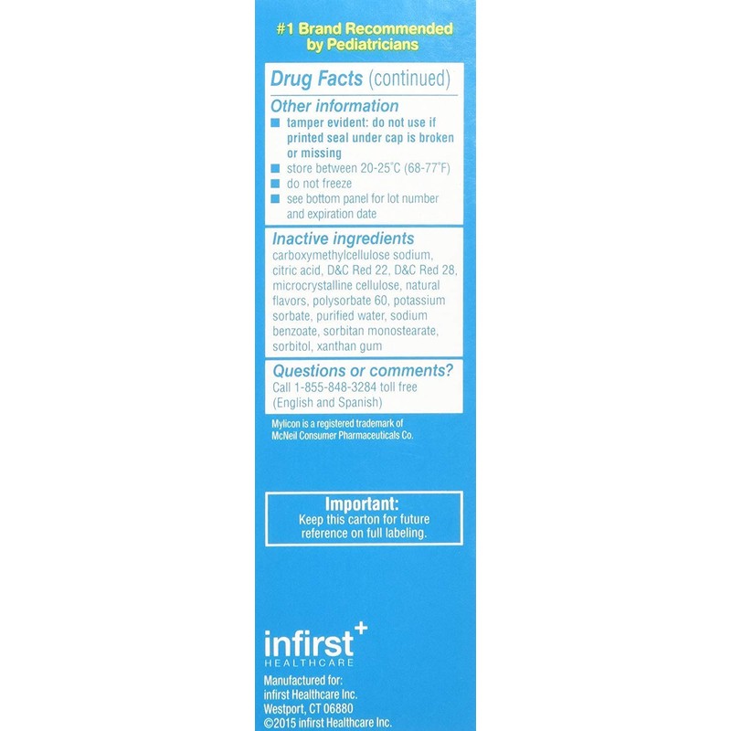 Mylicon Infants' Gas Relief Original Drops - 1 oz, Pack