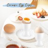 6 Pcs Ceramic Egg Cups Porcelain Egg Stand Holders for